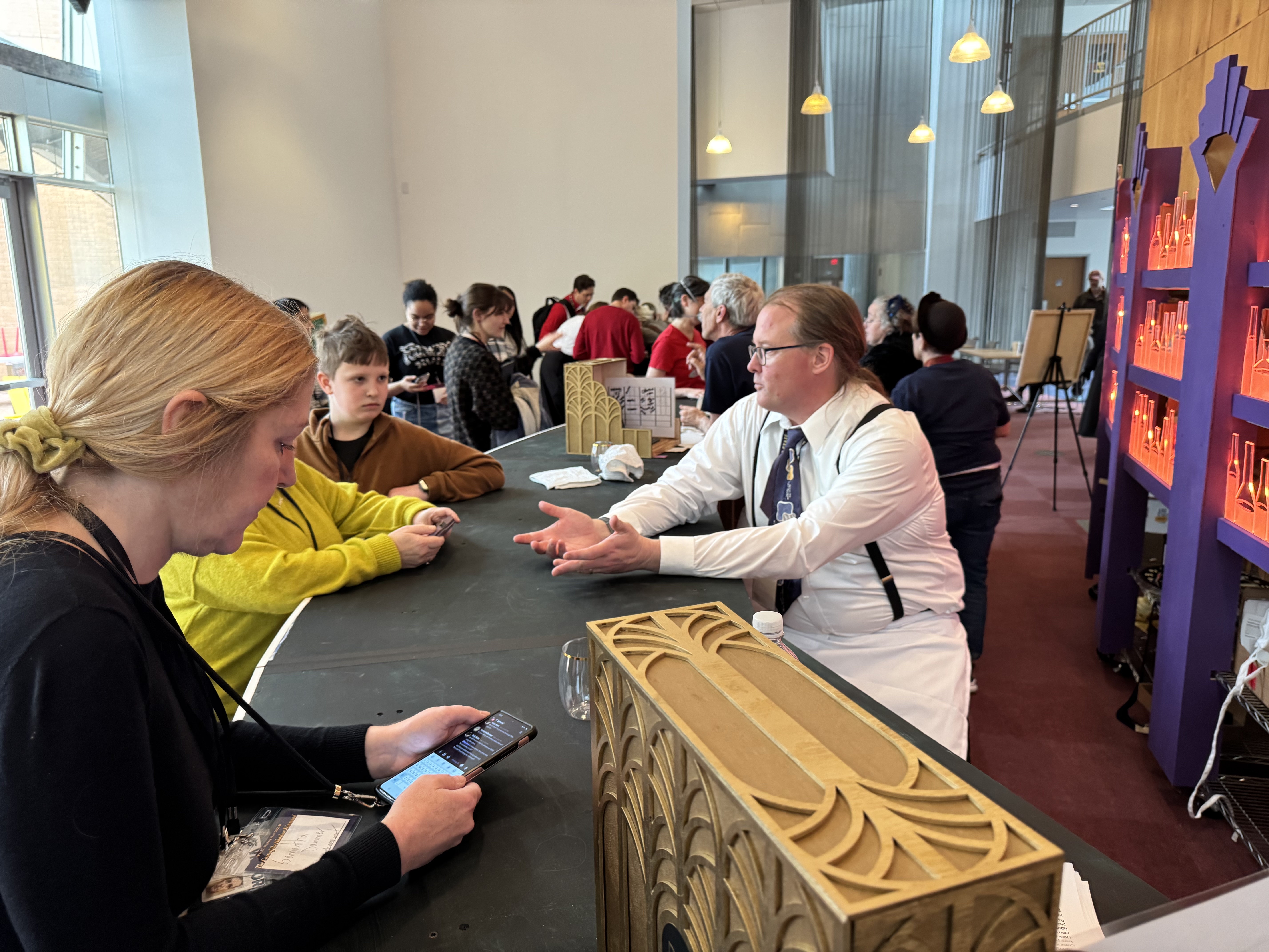 The Gala bar, whose talented bartenders served up puzzles instead of drinks all weekend